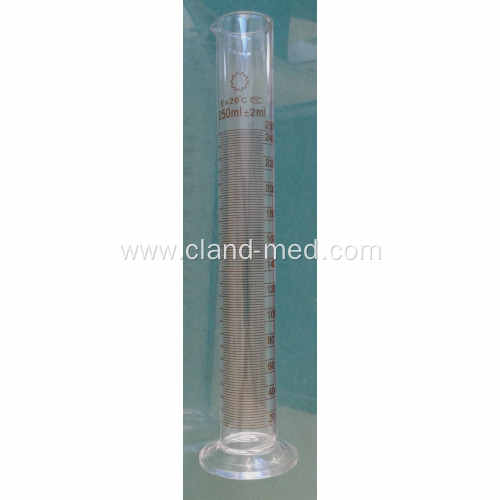 Measuring Cylinder with Spout and Graduations with Glass Round Base